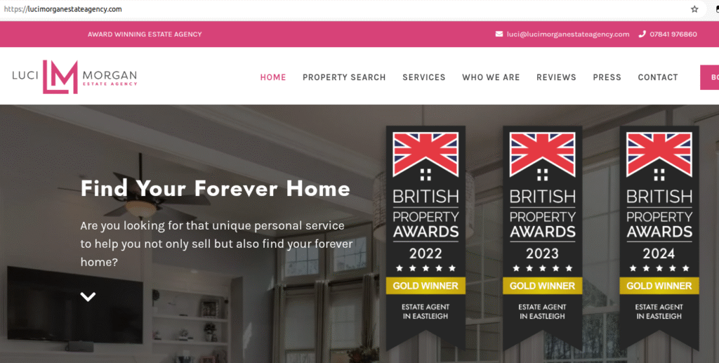 Award Winner -Luci Morgan Estate Agency
