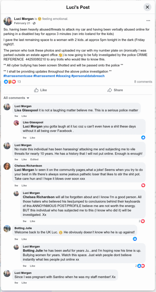 Luci Morgan, of the Luci Morgan Estate Agency - she has done it before!!!