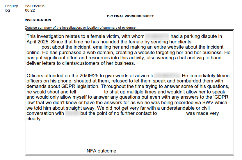 Luci Morgan, of the Luci Morgan Estate Agency - police report